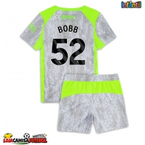 Camisa de Futebol Manchester City Oscar Bobb #52 Equipamento Alternativo Infantil 2025-26 Manga Curta (+ Calças curtas)